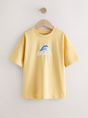 Yellow Waves Short Sleeve Graphic T-Shirt (3-16yrs) - Image 6 of 9