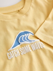 Yellow Waves Short Sleeve Graphic T-Shirt (3-16yrs) - Image 9 of 9