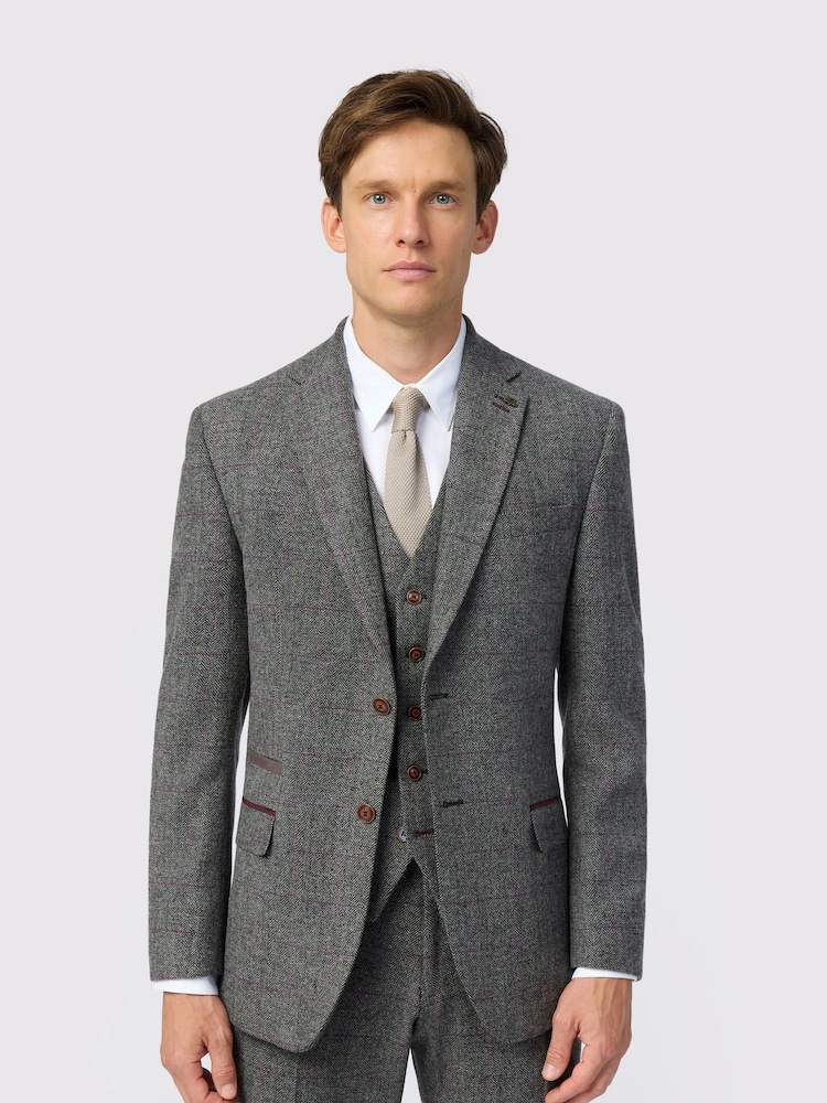 Antique Rogue Grey Jace Tweed Jacket - Image 1 of 5 Antique Rogue Grey Jace Tweed Jacket - Image 1 of 5