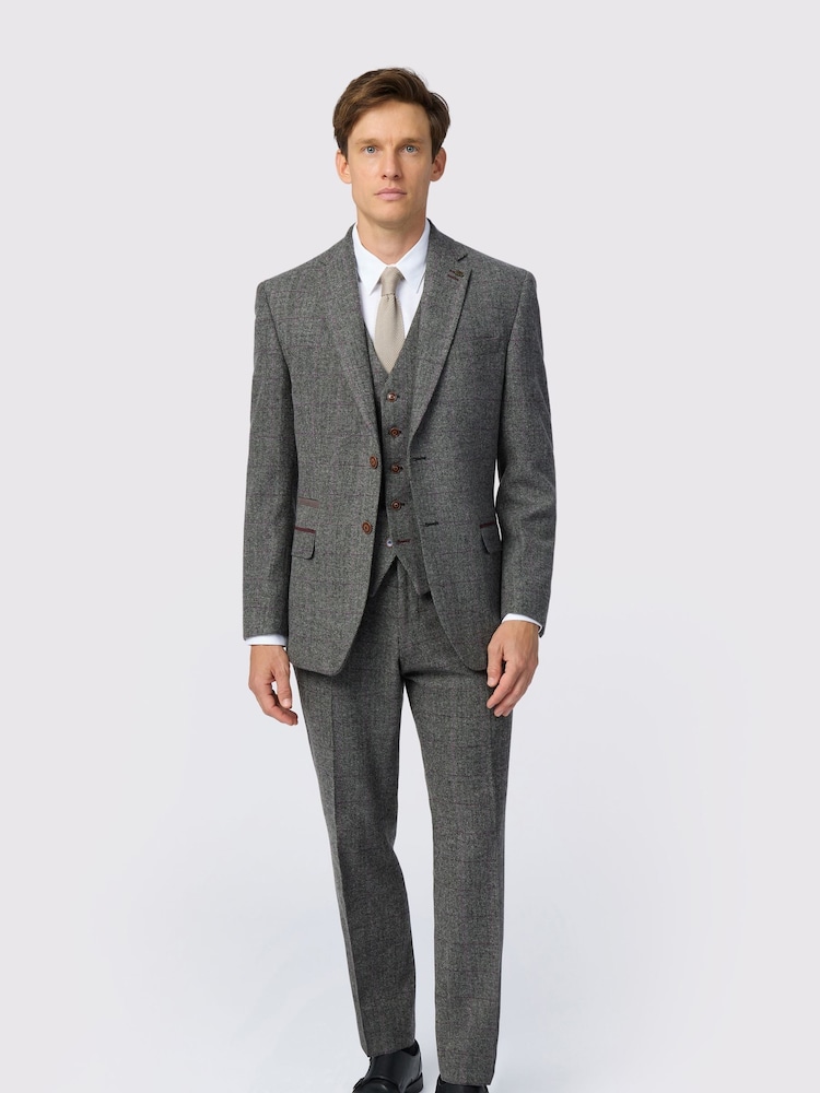 Antique Rogue Grey Jace Tweed Jacket - Image 2 of 5 Antique Rogue Grey Jace Tweed Jacket - Image 2 of 5