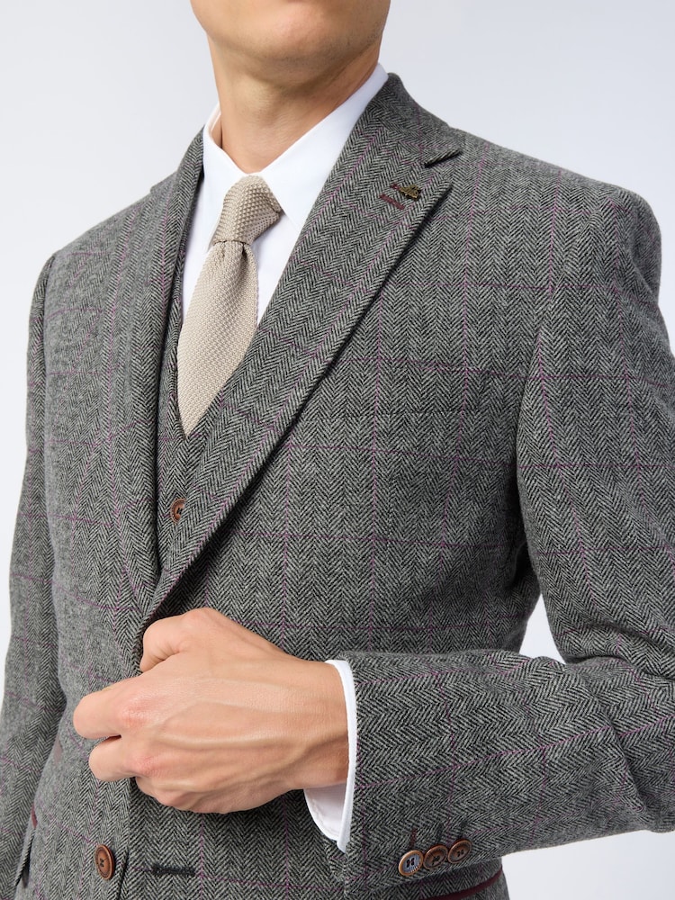 Antique Rogue Grey Jace Tweed Jacket - Image 5 of 5 Antique Rogue Grey Jace Tweed Jacket - Image 5 of 5