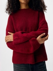 OBJECT Red Soft Touch Relaxed Fit Jumper - Image 4 of 4