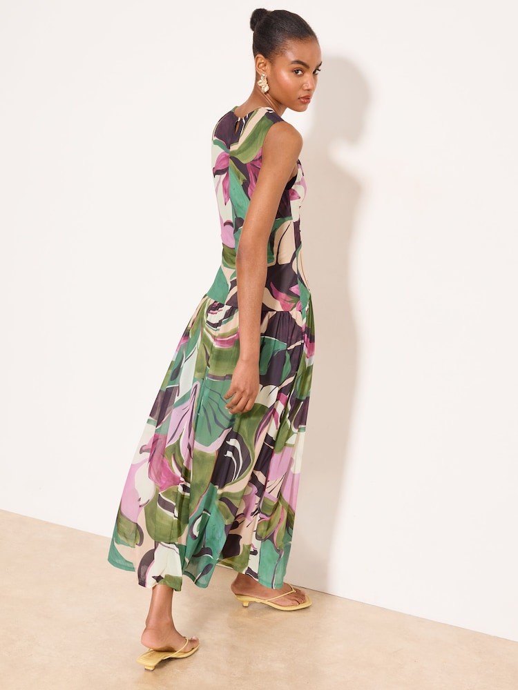 Lipsy Midikleid aus bedrucktem Jersey mit tief angesetzter Taille - Bild 5 von 5 Lipsy Midikleid aus bedrucktem Jersey mit tief angesetzter Taille - Bild 5 von 5