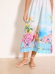 Lipsy Jersey Printed Hybrid Midi Dress - Image 3 of 4