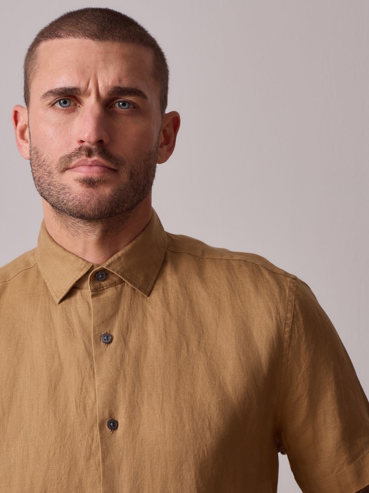 Neutral Regular Fit Short Sleeve Shirt - Image 4 of 4