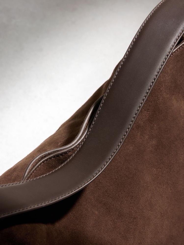 Chocolate Brown N.Premium Suede Bucket Bag - Image 5 of 5 Chocolate Brown N.Premium Suede Bucket Bag - Image 5 of 5