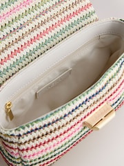 Stripe Raffia Effect Cross-Body Bag - Image 5 of 5