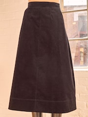 Aspiga Brown Caro A-line Stretch Corduroy Skirt - Image 2 of 2