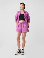 Gap Purple Pull On Logo Shorts - Image 3 of 5