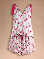 Cath Kidston Raspberry Stripe Pyjama Set - Bild 1 von 3