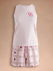 Cath Kidston Pink Raspberry Check Pyjama Set - Image 1 of 3