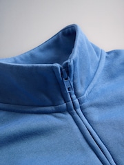 The Set 2 Pack Jersey Funnel Neck Zip Through Cropped Jacket and Shorts Pink/Blue - Image 11 of 12
