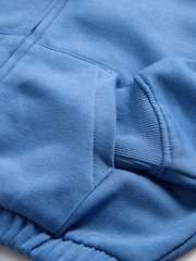 The Set 2 Pack Jersey Funnel Neck Zip Through Cropped Jacket and Shorts Pink/Blue - Image 12 of 12