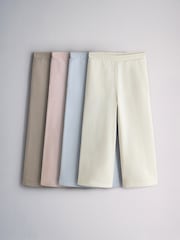 The Set 4 Pack Sweat Wide Leg Joggers Ecru/Blue/Pink/Brown - Image 1 of 7