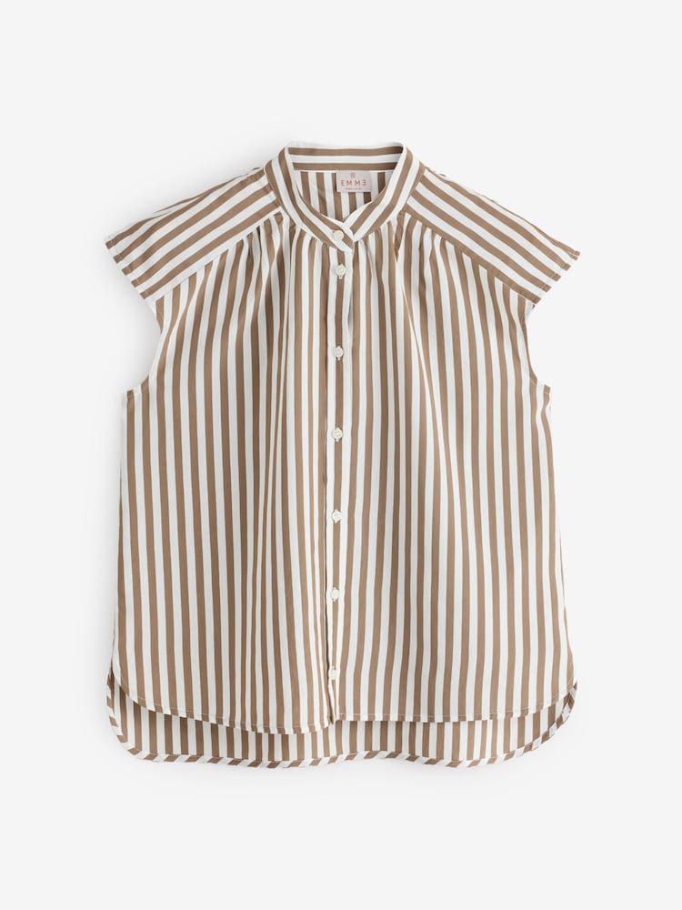 Emme by Marella Brown Sleeveless Shirt - Image 1 of 1