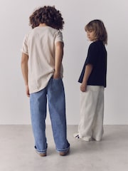 The Set 2 Pack Baggy Jeans Blue/Ecru - Image 7 of 11