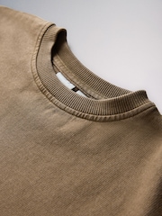 The Set 2 Pack Jersey Cotton Washed Oversized T-Shirt and Shorts Set Pink/Brown - Image 6 of 7