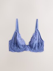 Bənövşəyi/Şaftalı/Mavi - DD+ Krujeva Bras 3 Paketi - 7şəkildən 2 şəkil