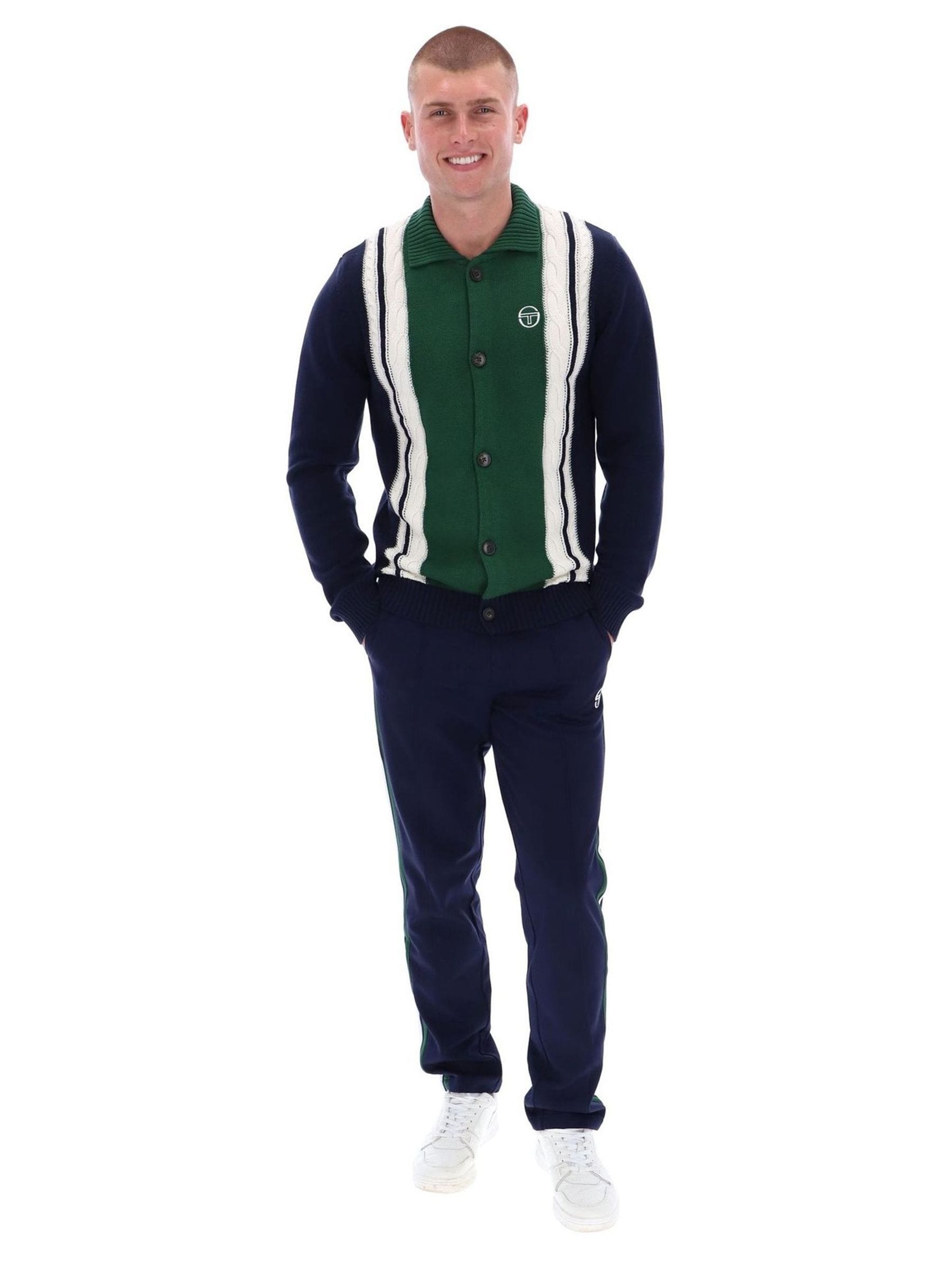Buy Sergio Tacchini Blue Bruni Knit Cardigan from Next USA
