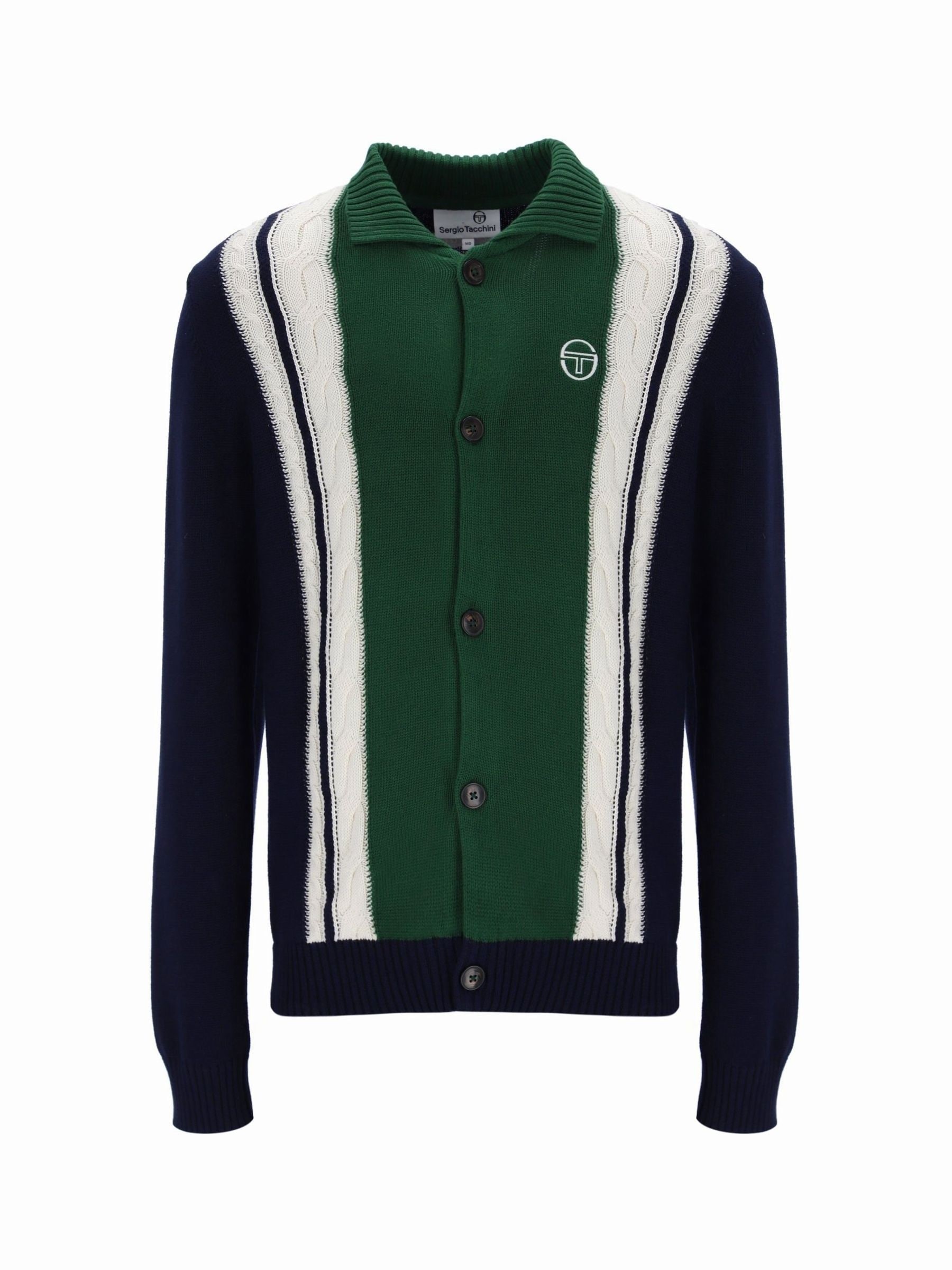 Buy Sergio Tacchini Blue Bruni Knit Cardigan from Next USA