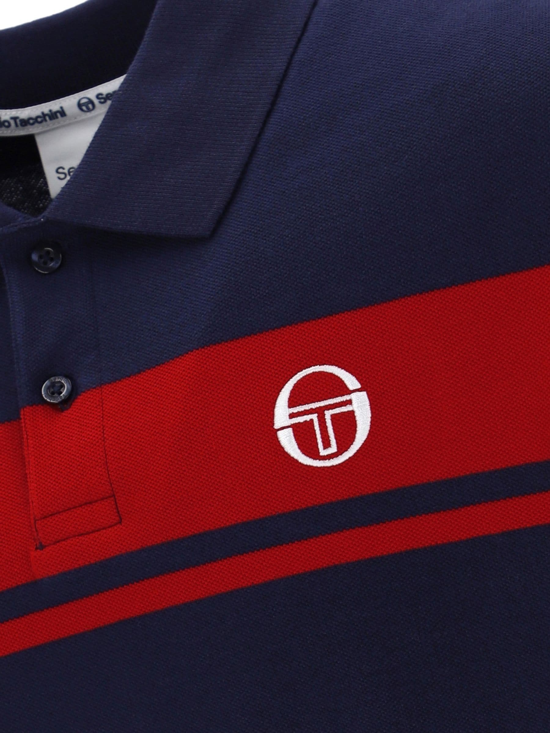 Buy Sergio Tacchini Blue Young Line Polo Shirt from Next USA