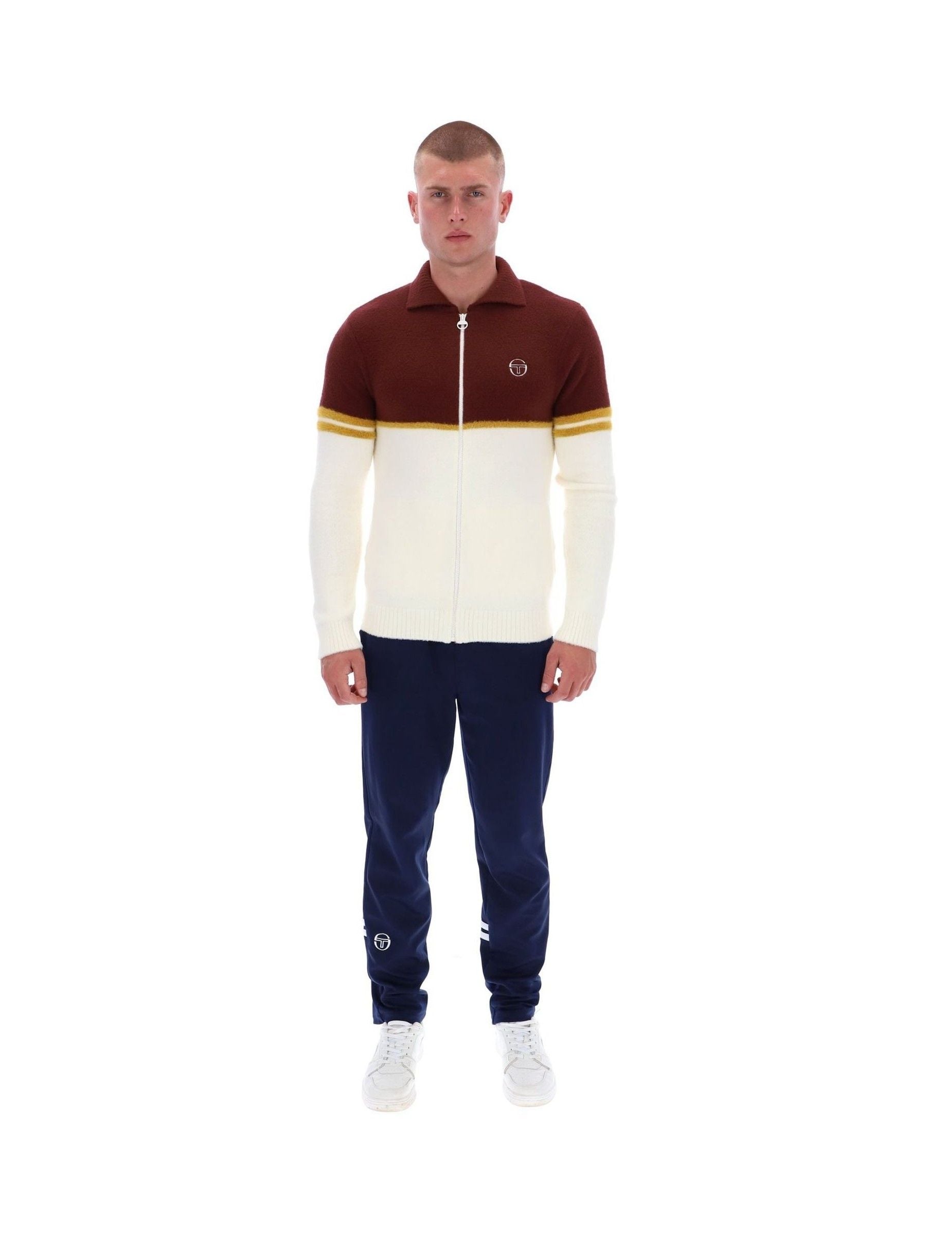 Buy Sergio Tacchini Brown Orion Brushed Knit Track Top from Next USA
