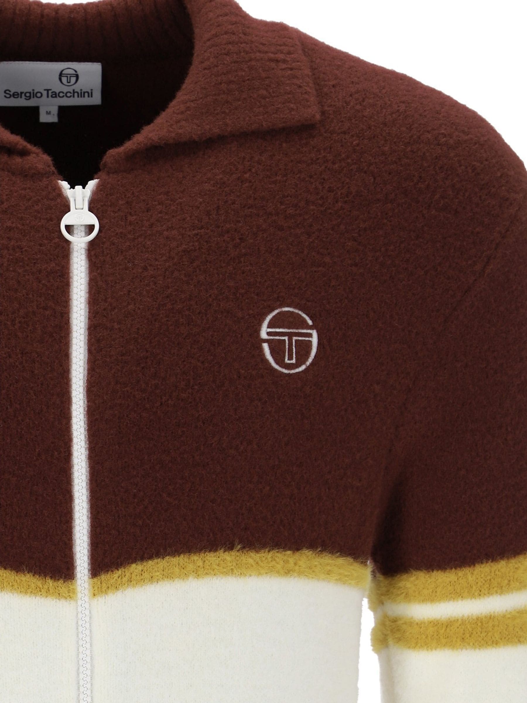 Buy Sergio Tacchini Brown Orion Brushed Knit Track Top from Next USA