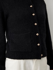 Mint Velvet Black Wool Blend Cardigan - Image 5 of 7