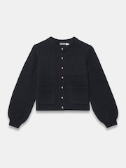 Mint Velvet Black Wool Blend Cardigan - Image 6 of 7