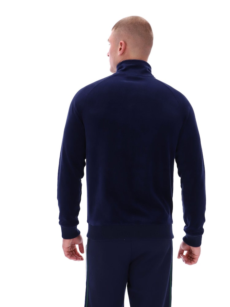 Sergio Tacchini Blue Court TT Velour Track Top - Image 2 of 8 Sergio Tacchini Blue Court TT Velour Track Top - Image 2 of 8