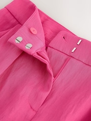 粉色 - 宽松褶皱短裤 - 图片6 / 7