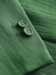 Green Relaxed Double Breasted Crinkle Blazer - Image 7 of 7