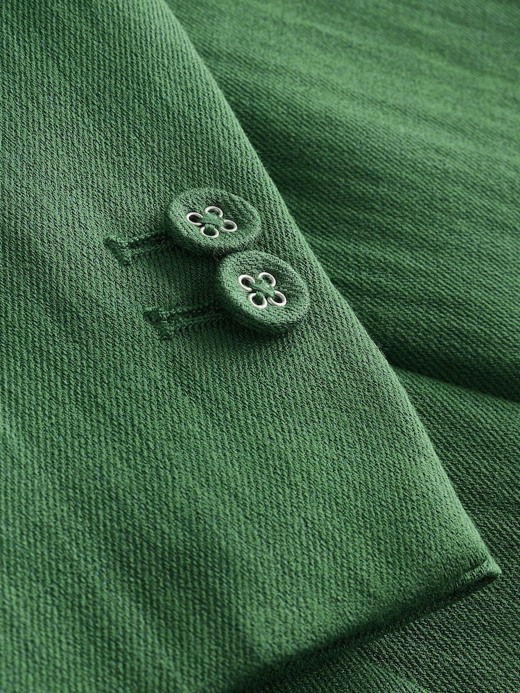 Green Relaxed Double Breasted Crinkle Blazer - Image 7 of 7 Green Relaxed Double Breasted Crinkle Blazer - Image 7 of 7