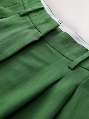 Green Crinkle Palazzo Trousers - Image 6 of 7