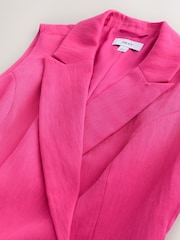 Pink Asymmetric Longline Waistcoat - Image 2 of 3
