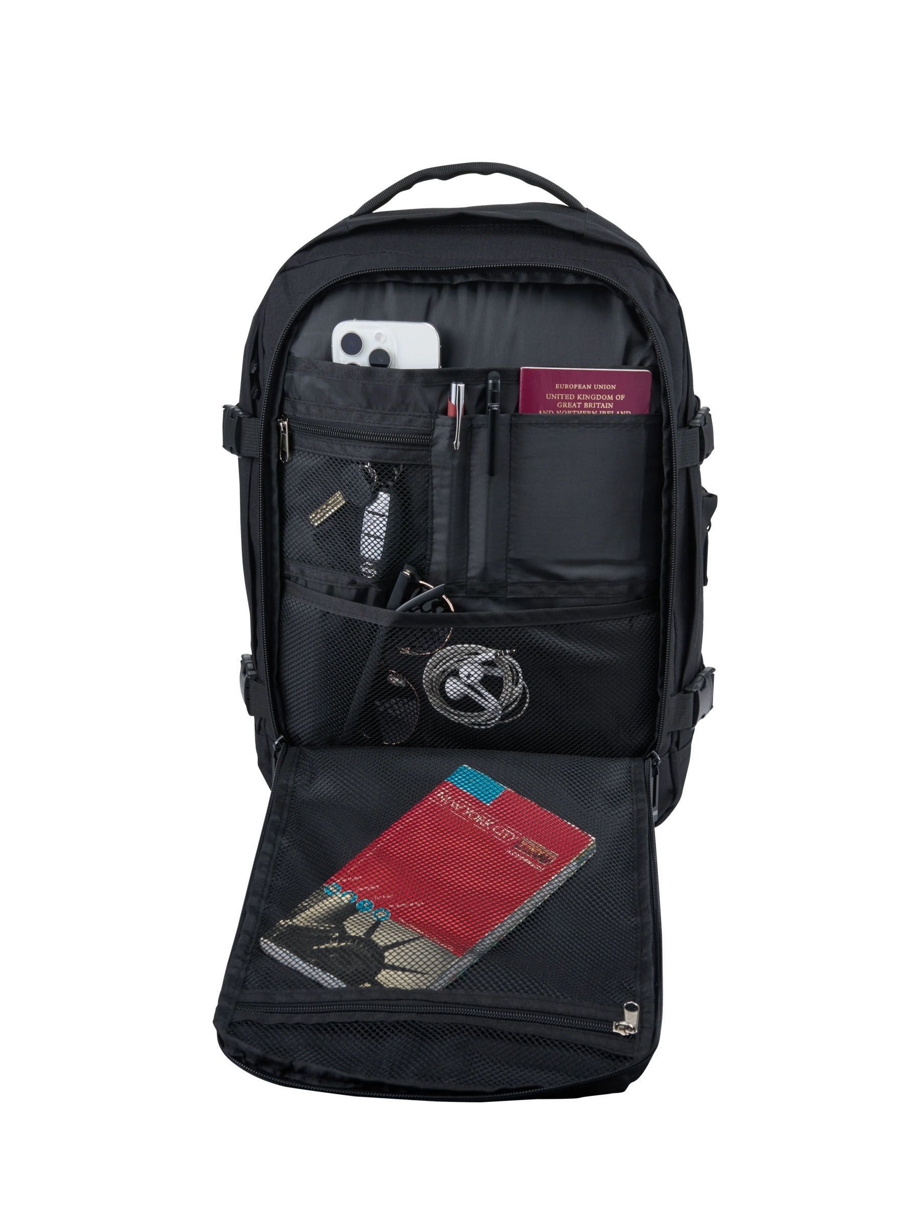 Buy Cabin Max Black Metz 18-24L Expandable Underseat Backpack from