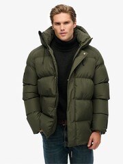 Superdry Hooded Five Baffle Sports Puffer Jacket - Imagem 1 de 8