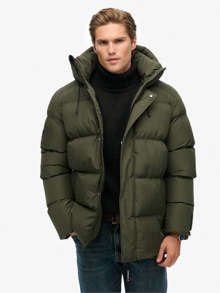 Superdry Hooded Five Baffle Sports Puffer Jacket - Imagem 1 de 8