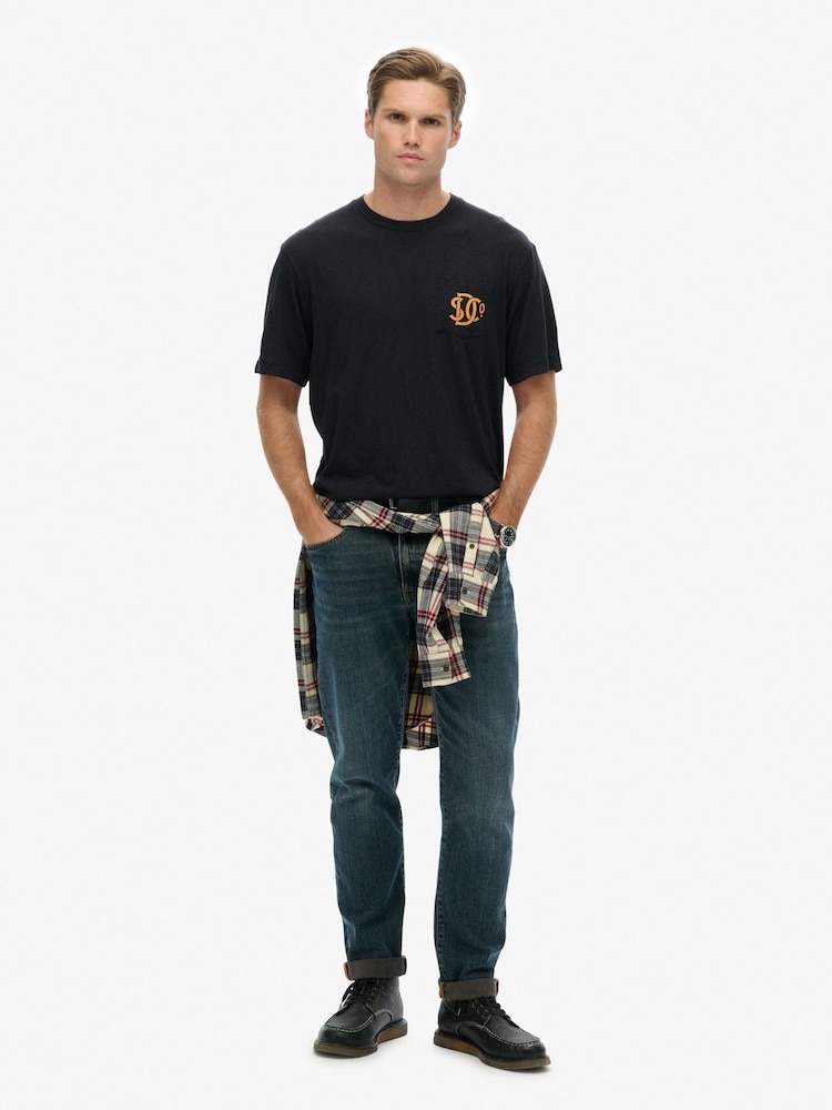 Superdry Black The Merchant Store - Graphic T-Shirt - Image 1 of 5 Superdry Black The Merchant Store - Graphic T-Shirt - Image 1 of 5