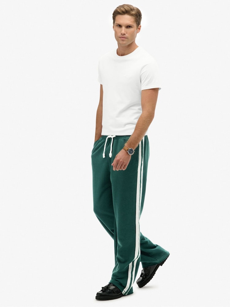 Superdry Green Athletic Fives Joggers - Image 2 of 8 Superdry Green Athletic Fives Joggers - Image 2 of 8