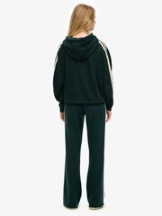 Superdry Green Athletic Stripe Flare Joggers - Image 2 of 8