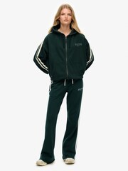 Superdry Green Athletic Stripe Flare Joggers - Image 3 of 8
