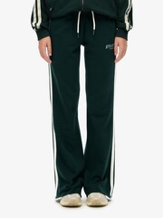 Superdry Green Athletic Stripe Flare Joggers - Image 4 of 8