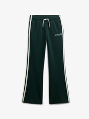 Superdry Green Athletic Stripe Flare Joggers - Image 7 of 8