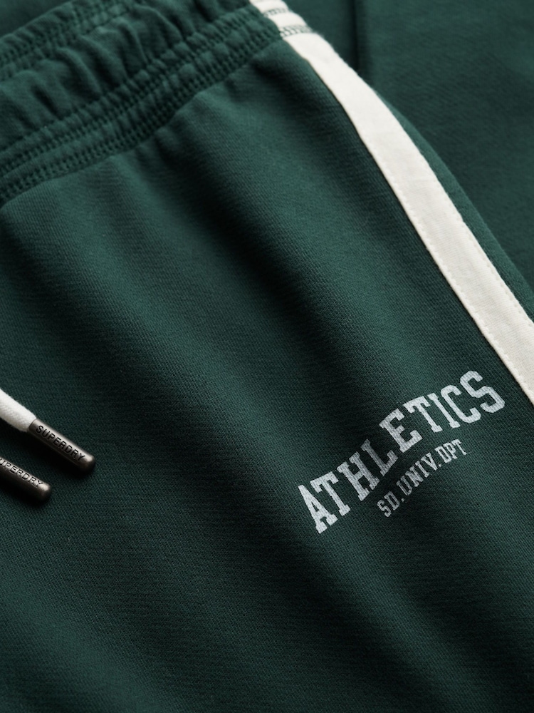 Superdry Green Athletic Stripe Flare Joggers - Image 8 of 8