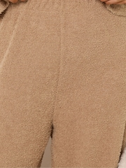 Yours Curve Light Brown Chenille Wide Leg Joggers - Image 4 of 5