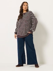 Yours Curve Brown Oversized Balloon Top - Image 3 of 5