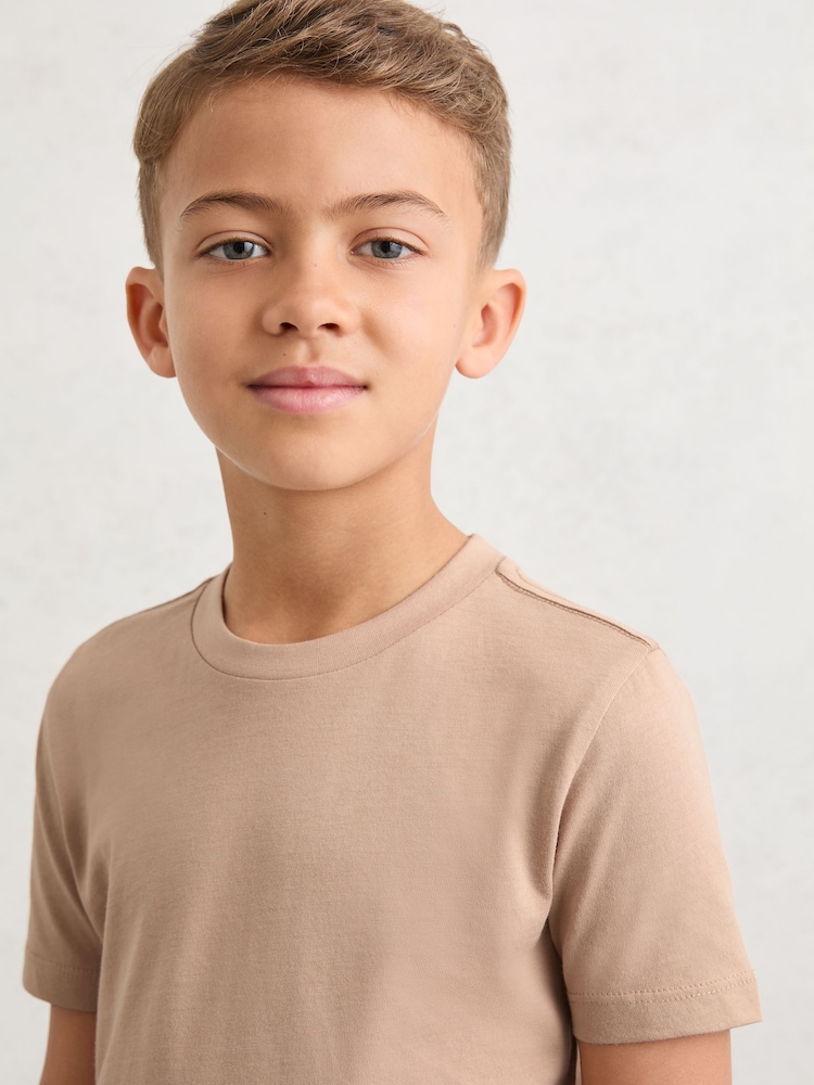 Reiss Stone Bless 9-13 yrs Cotton Crew-Neck T-Shirt - Image 1 of 4 Reiss Stone Bless 9-13 yrs Cotton Crew-Neck T-Shirt - Image 1 of 4