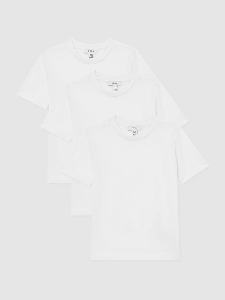 Reiss White Bless 3 Pack T-Shirts - Image 2 of 3