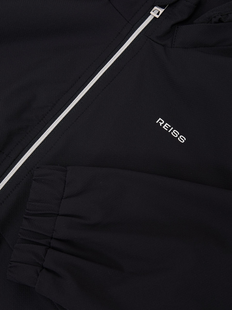 Azul marino - Reiss Ash Zip-Through Hooded Logo Jacket - Imagen 4 de 4 Azul marino - Reiss Ash Zip-Through Hooded Logo Jacket - Imagen 4 de 4